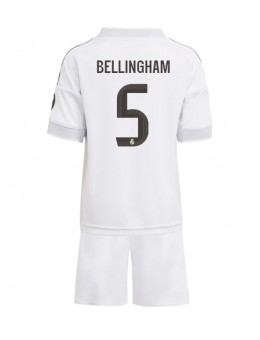 Real Madrid Jude Bellingham #5 Replika Hemmakläder Barn 2025-26 Kortärmad (+ byxor)